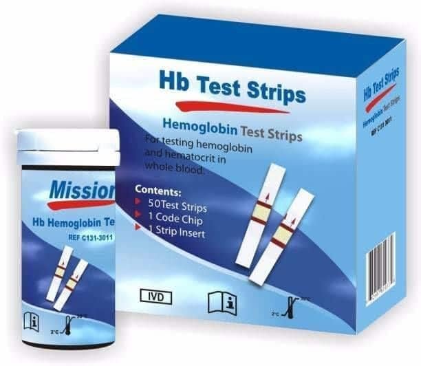 Anmol Mission Hb Hemoglobin Test Strips,Pack Of 50