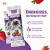 Moon Energy Bar Strawberry | 270g Pack (45g x 6 Bars) | High Fibre | Freeze-Dried Fruits | Dates & Nuts | Nutritious | Fruit Bar Snack view 2
