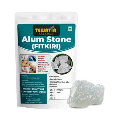 TEWATIA AYURVED Alum Stone Primium Quality 300g