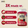 Athlete 0 Sugar Calcium + Vitamin D Gummies | Added Prebiotics | 5-15 Years | Bone Strength, Growth & Teeth Health | Super Strawberry Flavor | 30 Gummies | The Wise Tortoise TWT view 2