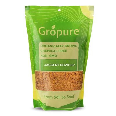 GroPure Organic: From Soil to Soul - Jaggery Powder - 1.8kg I Gud Powder I Pure and Authentic Taste I Boosts Immunity I Great Body Detoxifier I Taste of Purity