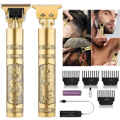 ARROM Golden Wireless Beard, Mustache, Body Grooming Trimmer for Men, Multiple Guide Combs, 120 min Runtime, 4 Length Settings