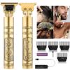 ARROM Golden Wireless Beard, Mustache, Body Grooming Trimmer for Men, Multiple Guide Combs, 120 min Runtime, 4 Length Settings view 1