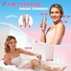 Bikini Trimer Women,2 in 1 Electric Razor Facial Hair Women-IPX7 Waterproof Wet/Dry,USB Recharge Dock with Snap-in Ceramic Blades For Face Body Leg Bikini Underarm Arm(Rose Red) view 2