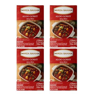 Mirza Sahab Aloo Gosht Masala | Ready-to-Cook Spice Blend for Aloo Gosht Curry | Flavorful, Aromatic & Delicious