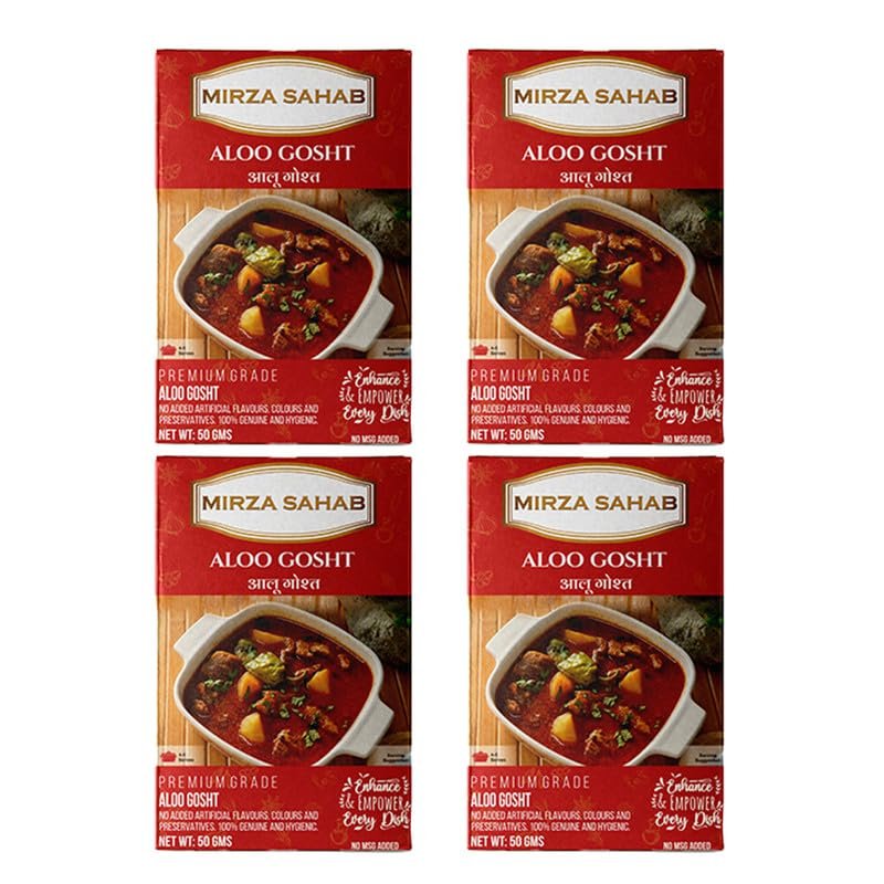 Mirza Sahab Aloo Gosht Masala | Ready-to-Cook Spice Blend for Aloo Gosht Curry | Flavorful, Aromatic & Delicious