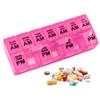 FunBlast Pill Organizer Box - 2 Times A Day 7 Day Pill Holder, Portable Medicine Box Case with Separate Compartments, Tablet Container, Portable Box for Pills & Supplements (Pink) view 1