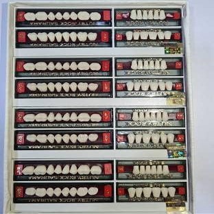 Dental Acrylic Nutry Rock Teeth Kit Sets Shade Of Teeth A2