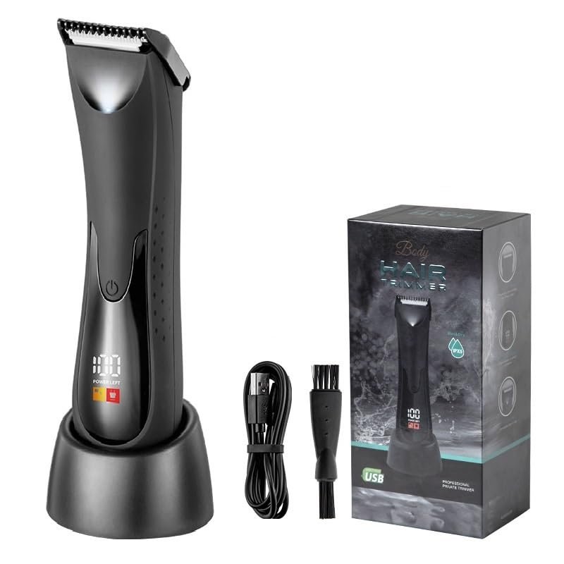 BurgeonSellers Corded Electric Body Hair Trimmer For Women And Men, |Private Parts|, Waterproof And Rechargeble, Lenth Adjustable, Multifunctional Shaver Groomer With LED Indicator