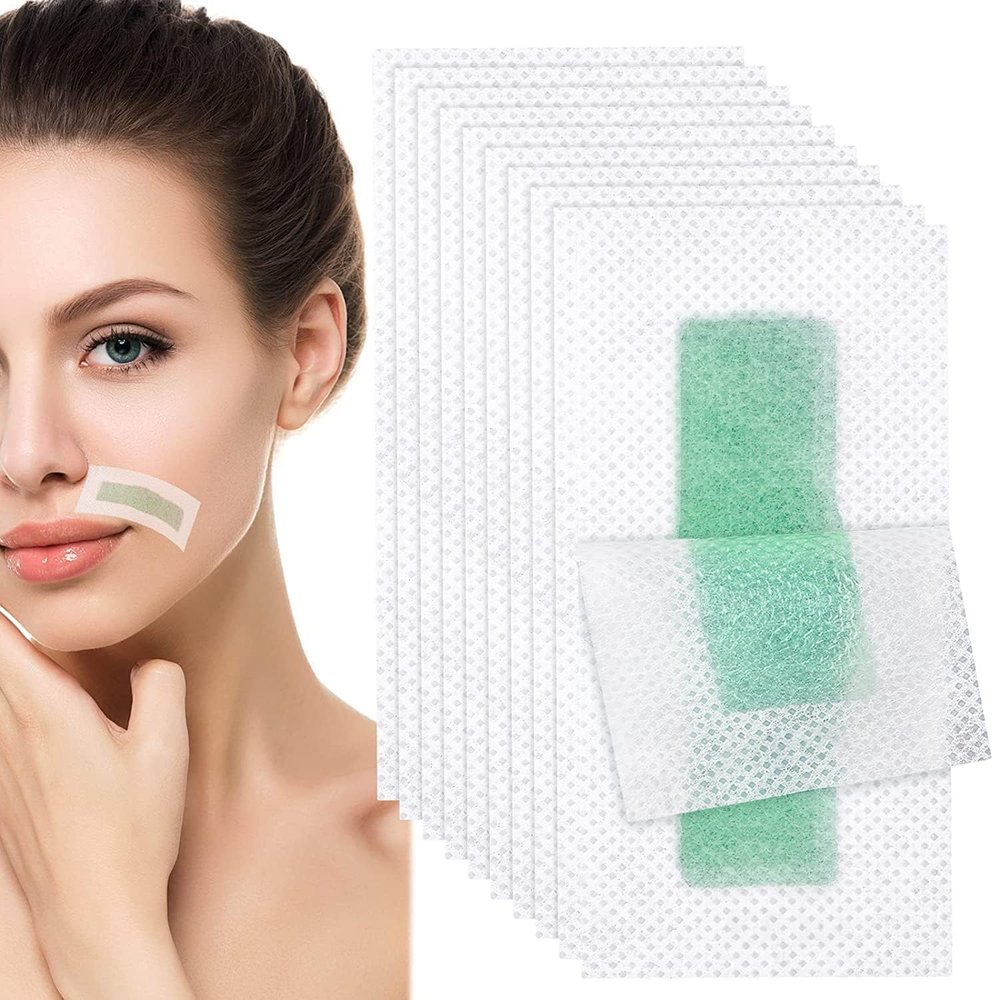 10 PCS hair removal wax strips for women face, waxstrips for hair removal, waxstrips for women for waxing, wax strips body