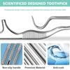 samusagya 7 in 1 Stainless Steel Teeth Cleaning Tool Kit, Stainless Steel Toothpicks view 4