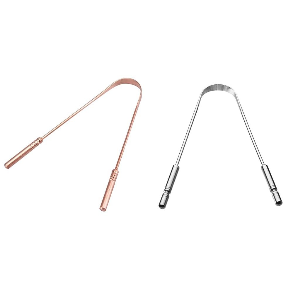 Gubb Ayurvedic Copper Tongue Cleaner for Kids and Adults with Ergonimical Handle & GUBB Metal Tongue Cleaner for Kids and Adults