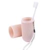 Drumstone -  Travel Toothbrush Case & Holder with Rope - Portable Capsule Shape, Includes Brush, for Frequent Travelers and Outdoor Enthusiasts view 1