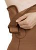 Dermapress HIGH Waisted Panty Upto Mid-Thigh | Moderate Compression | Thigh and Abdomen Liposuction Recovery Garment | Shapewear | Tights | Tummy Tucker | Open Pubis |Strap (Brown, XXL) view 3