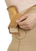 Dermapress HIGH Waisted Panty Upto Mid-Thigh | Moderate Compression | Thigh and Abdomen Liposuction Recovery Garment | Shapewear | Tights | Tummy Tucker | Open Pubis |Strap (Beige, L) view 4