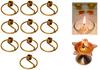 Niranjan Kadi Brass Ring Wick Holder for Diya Bati Oil Lamps (Round Shape) for Pooja Deepam Deepak Cotton Samai Kuthu Vilakku Thiri Stand (10) view 1