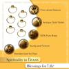 Niranjan Kadi Brass Ring Wick Holder for Diya Bati Oil Lamps (Round Shape) for Pooja Deepam Deepak Cotton Samai Kuthu Vilakku Thiri Stand (10) view 4