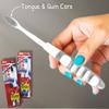 ALAZCO 4 Pack Soft Travel Comfort Hold Toothbrush On The Go Folding Bristle Brushes Compact Size Ergonomic Foldable Camping Gym School Locker Backpack TSA Approved BPA-Free view 4