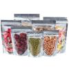 10 x 14 inch Zip Lock Pouch Food-Grade Transparent Front Gloss Silver Back Stand Up Pouches with Zipper Reusable Resealable Tear Notch Bottom Gusset Packing Cover Storage Bag (PACK OF 75, 25 X 35CM) view 2