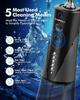 Water Flossers for Teeth - 5 Modes, 6 Flossing Tips, Rechargeable Cordless Portable 300ML Larger Tank Electric Waterflosser Cleaner IPX7 Waterproof Floss Cleaning Teeth Pick for Home Travel view 2