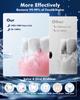 Water Flossers for Teeth - 5 Modes, 6 Flossing Tips, Rechargeable Cordless Portable 300ML Larger Tank Electric Waterflosser Cleaner IPX7 Waterproof Floss Cleaning Teeth Pick for Home Travel view 3