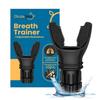 Glutanex Breathing Trainer | Breathing Resistance Trainer for Oral and Muscular Exercise | Lung Capacity Exercise Device | Lung Exerciser Equipment for Respiratory Muscle Exercise | Men and Women | Black view 1