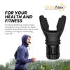 Glutanex Breathing Trainer | Breathing Resistance Trainer for Oral and Muscular Exercise | Lung Capacity Exercise Device | Lung Exerciser Equipment for Respiratory Muscle Exercise | Men and Women | Black view 2