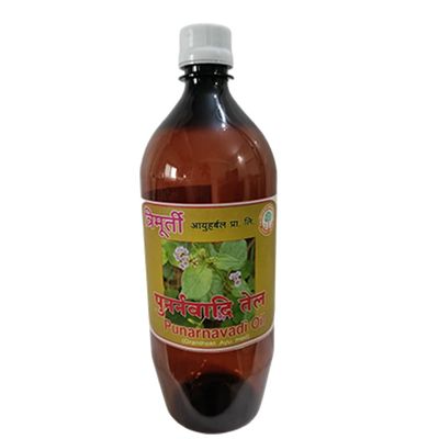 TRIMURTI AYURVED Punarnavadi Oil for Swelling, Joint Pain, Muscle Pain, Yellowish(1 Ltr)