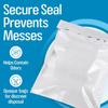 200Pcs (6.5x8 inch) Sanitary Napkin Leakproof Disposal Pad Bags, Feminine Hygiene Bags, Sealable and Prevents Odors, Women Tampon Bags, for Tampons, Condoms, Panty Liners, Diaper and Pads (White) view 4