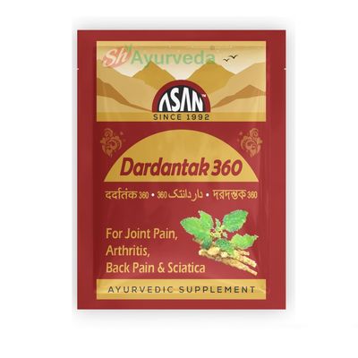 AASAN HEALTHCARE Dardantak 360 powder for Arthritis | sciatica | sprain | finger and wrist pain | muscle pain & backache (pack of 14 Pocuhes)