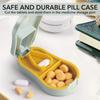 ZIBUYU Medicine Box for Home with Pill Cutter, Tablet Cutter for Small and Large Tablets 2 in 1 Pill Storage Organizer with Tablet Cutter for Daily Use, Travel view 4