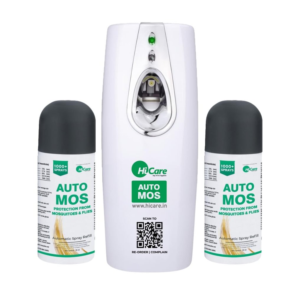 HiCare AutoMos Machine + Refill Pack of 2  Super Saver Pack 180 days