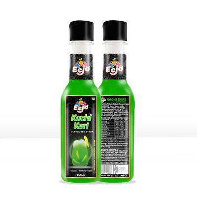 Eejo Kachi Keri Sweet & Salt Flavoured Syrup | Tangy Raw Mango Drink For Refreshing Beverages | Ideal For Summer Coolers |Perfect For House Parties 250ml Bottle_Pack 7