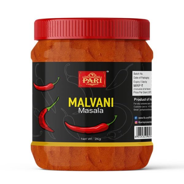 Pari Special Malvani (Malwani) Masala | Blended Cooking Supplies | Pure & Hygiene | 100% Fresh and Natural | (Pack of 1 x 2000g)
