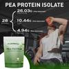 NAKPRO 100% Pea Protein Isolate, Vanilla - 2kg (1kg*2) | 26g Protein, 4.9g BCAA | Natural Vegan Plant Protein Powder | Easy to Digest | All Essential Amino Acids for Muscle Gain and Recovery view 4