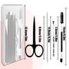[9+1 PCS] Tweezers Kit, Tweezer for Women Facial Hair, Professional Tweezers Set, Eyebrow Tweezer, Professional Stainless Steel Eyebrow for Women &Men,Black And Pink Beauty Sets. view 3