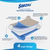 Simons Adult Reusable Classic Bed Underpad for Elderly, Heavy Absorbency Large Size 34 X 36 inches | Leak Proof 4 Layer Design Protects Surfaces for Incontinence Patients  Brown | Pack of 2 view 3