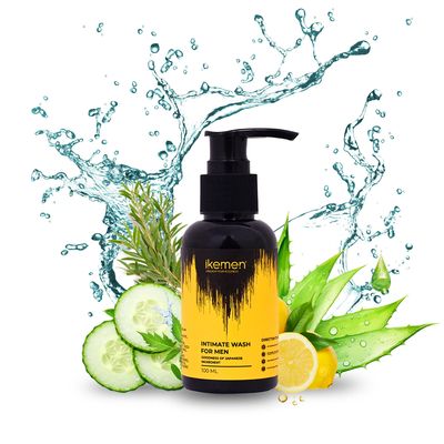Ikemen Natural Intimate Wash for Men | Tea Tree Essential Oil | Mens Intimate Wash | Men Hygiene Wash | Mens Ball wash | Men's Intimate Wash (100 ML)