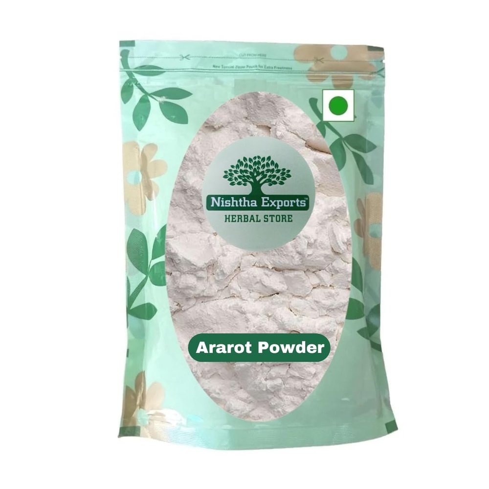 Ararot Powder Arrow Root Powder Natural Araroat From Curcuma Angustifolia Pure Gluten Free Starch For Cooking Baking Baby Food Thickener Healthy Diet 500 Gram Pack