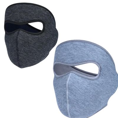 TOMORROW Face Mask for Bike Riding, Dust Protection, Unisex UV Protection for & Outdoor Activities in Summer & Winter, Breathable Cotton COMBO PACK (2, BLUE & CHARCOL)