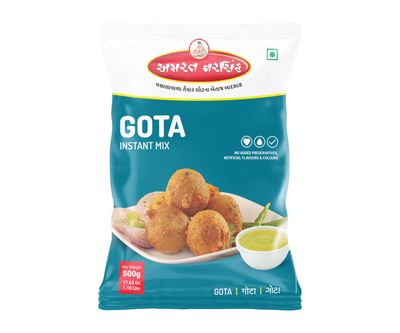 Amrat Narsih's Gota (500 gm): The Ultimate Crunchy Snack Delight | Makes 40 Pieces in One Serving | (Pack Of 1)