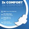 FIRST DROP XXXL Soft Sanitary Pads for Women, Razz-Free, Double Wing Shape, Advanced Leak Protection, (40 Pads) view 3