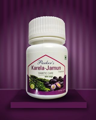 Parker's Karela Jamun Capsules for Diabetic Care, 30 Veg Capsules