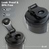 CULT Spider Gym Shaker Bottle | 550ml | 2 Storage Compartment | Workout | Shaker Bottle For Men & Women | Black view 2