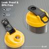CULT Gym Shaker Bottle | 700ml | Leakproof | Sipper Bottle | Ideal For Protein, Pre Workout And Gym | Men & Women | Black Yellow view 3