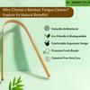 Bamboo Tongue Cleaners, Set of 4, Natural view 3