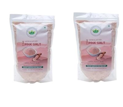 Browns & Greens Himalayan Pink Salt | 100% Pure & Natural | Mineral rich Salt for Healthy Cooking | Sendha Namak for Healthy Life | Mineral Rich Salt | Low Sodium | Packed with 84 Minerals | Pack of 2 ( 900 grm )