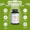 ABHEDA HEALTHCARE Multivitamin Tablets - 90 Count - Complete Daily Multivitamin for Energy, Immunity, and Overall Health - Vegetarian Formula. (Pack Of 2) view 3