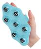 KESESU Palm Shaped Massage Glove Body Massager with 7 360-degree-roller Metal Roller Ball Beauty Body Care (blue) view 1