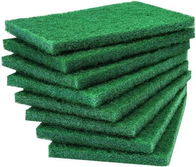 ikis 20 pcs Scouring Pad/Scrubber - Premium Heavy Duty Scrub Pads, Reusable Household Green Dish Scrubber, Multipurpose Scour pad - for Kitchen Scrubber